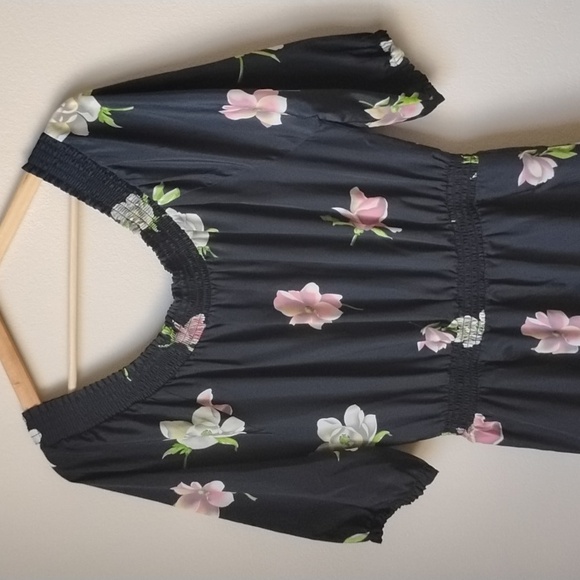 Lil Floral Black Dress - Picture 10 of 16